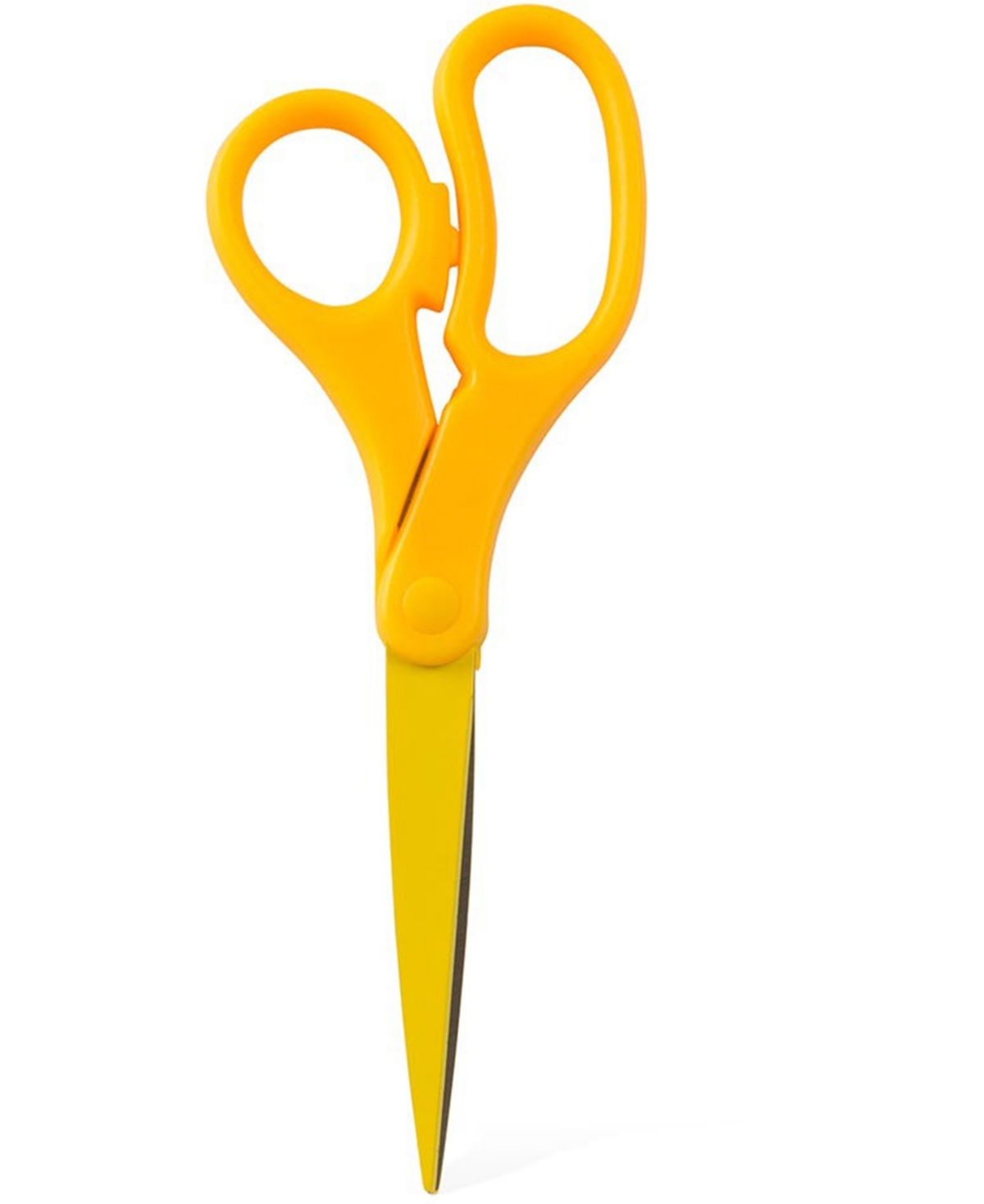 Multi-Purpose Precision Scissors - 8" - Ergonomic Handle Stainless Steel Blades - Sold Individually - Yellow