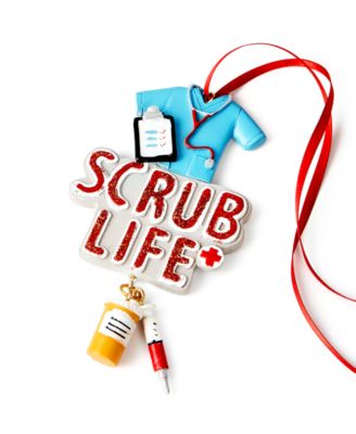 Holiday Lane - All About You Doctors Scrub Ornament