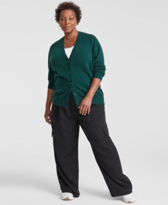 Charter Club Plus Size 100 Cashmere Button Front Cardigan Created for Macy s Macy s