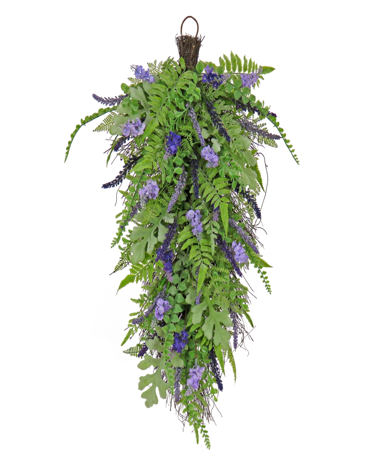 30 Fern and Astilbe Flowers Teardrop - Purple