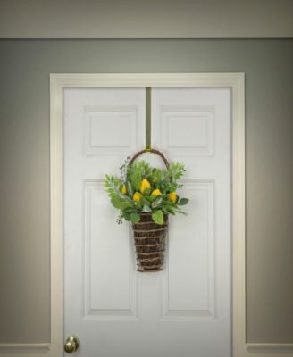 21 Leafy Greens and Lemons Wall Basket