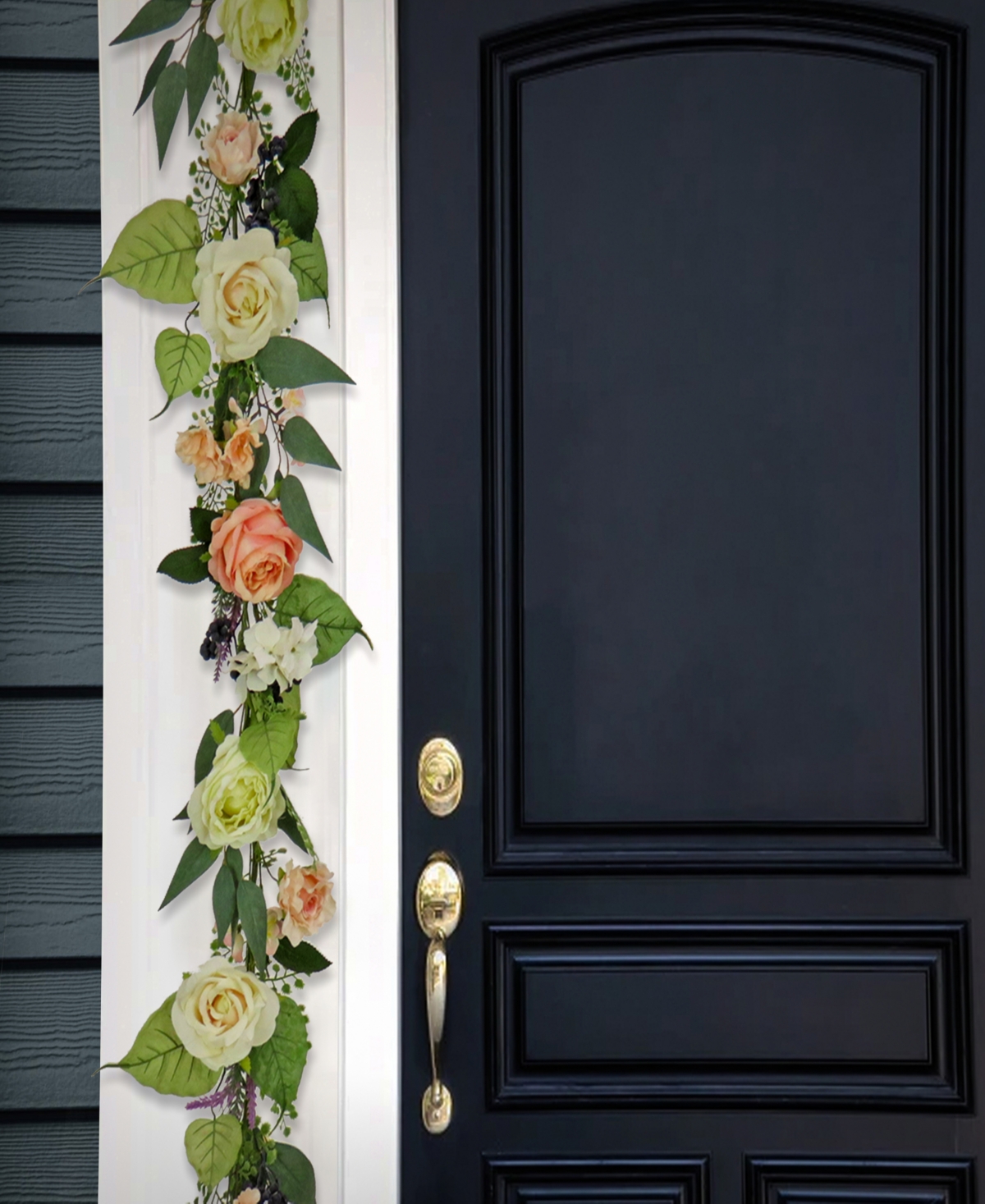 National Tree Company 6 Ft. Rose And Lavender Spring Garland In Pink