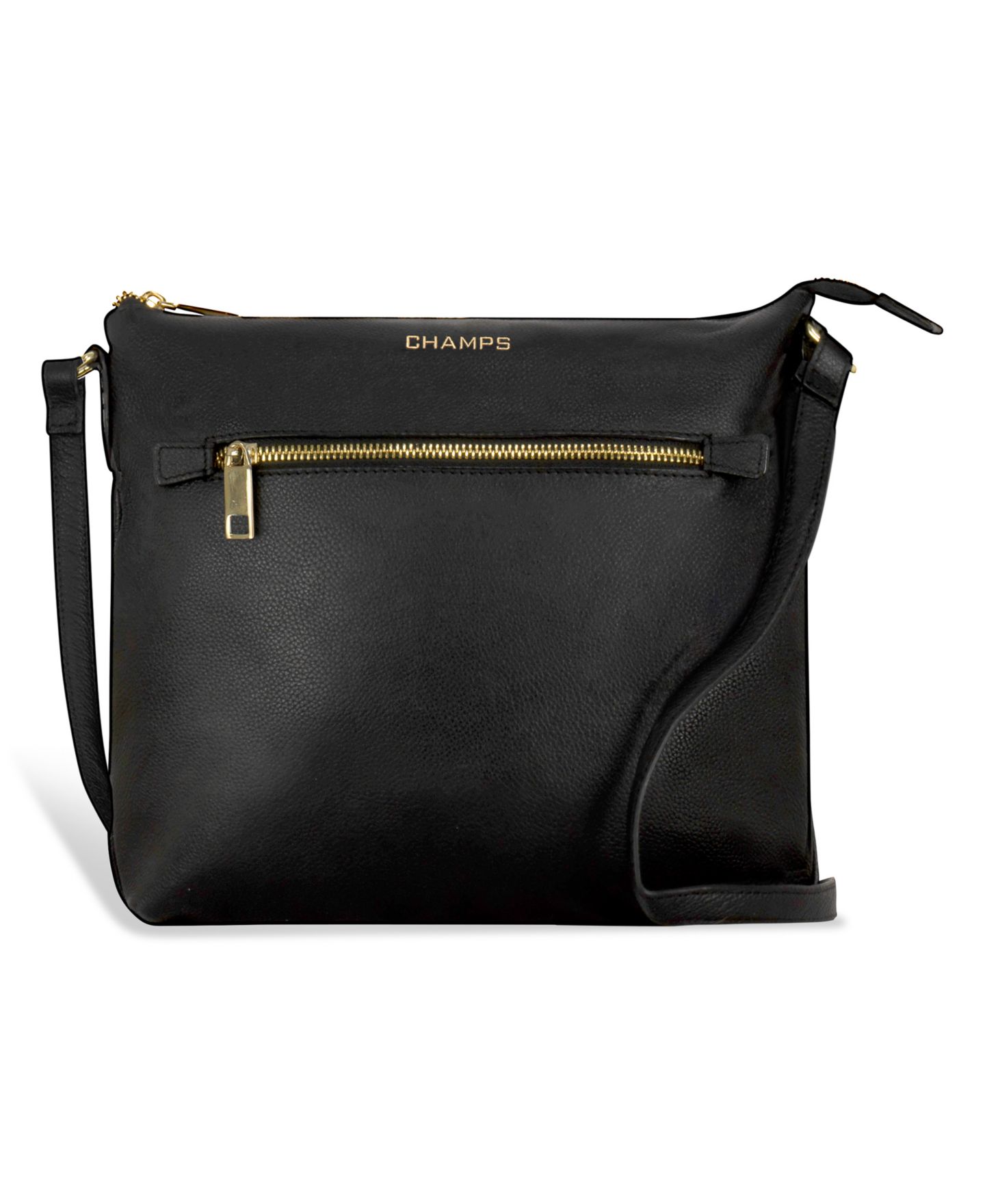Женская сумка CHAMPS Leather Crossbody, цвет: Чёрный — фото 1