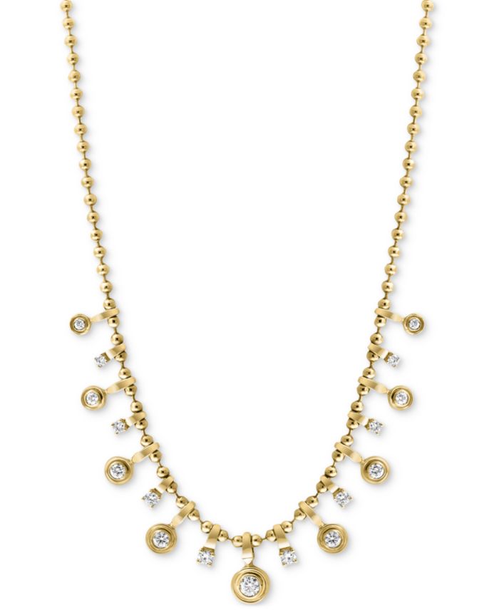 EFFY Collection EFFY® Diamond Dangle 18" Collar Necklace (1-1/5 ct. t.w.)