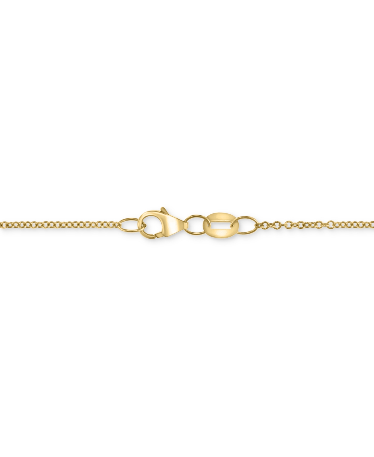 Effy Collection Effy Diamond Heart Cluster Sunray 18" Pendant Necklace (1/6 Ct. T.w.) In 14k Gold In Yellow Gol