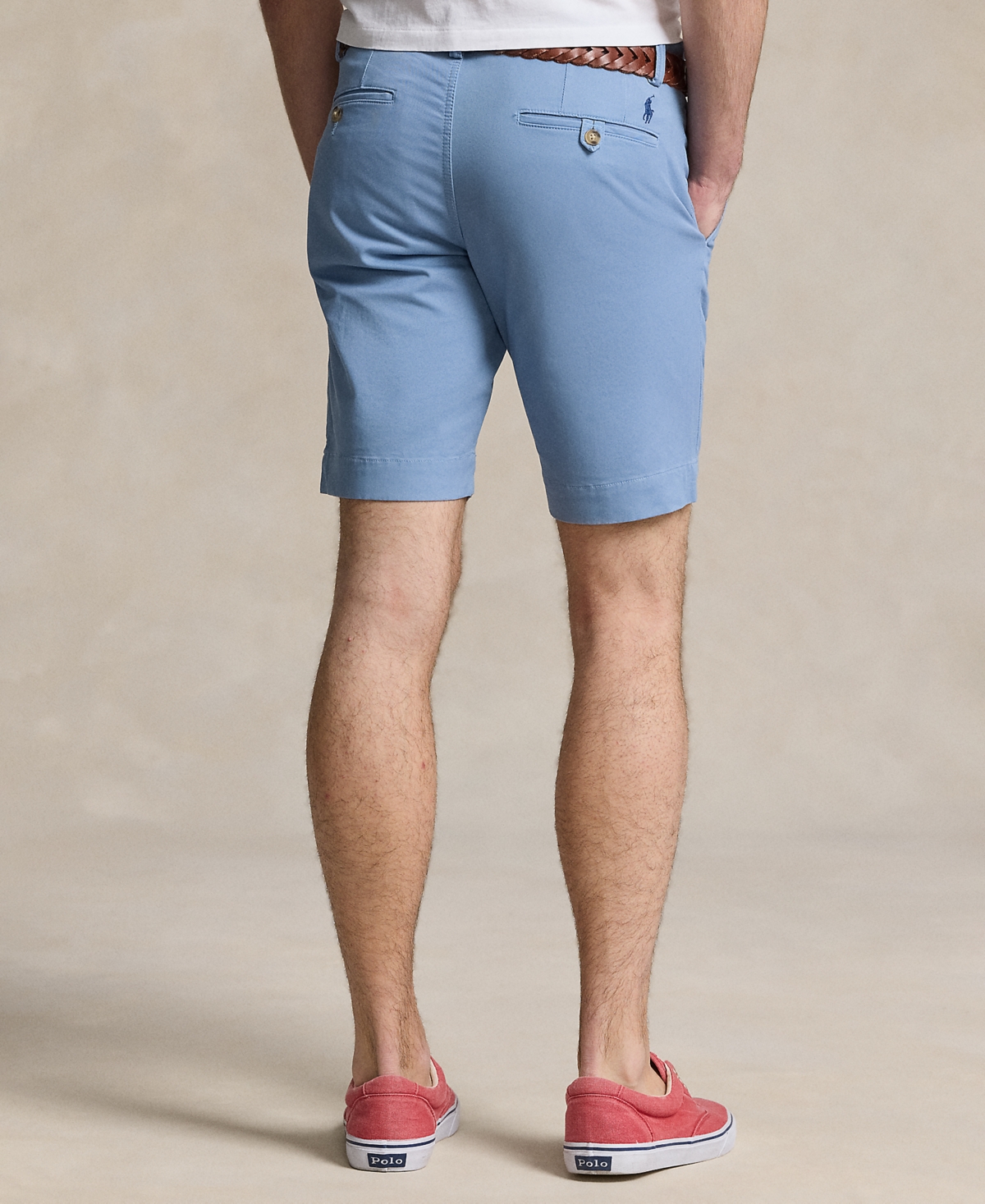 Shop Polo Ralph Lauren Men's Stretch Slim-fit Chino Shorts In Channel Blue