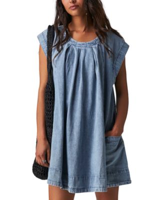 Free People Women's Marcel Denim Mini Dress - Macy's
