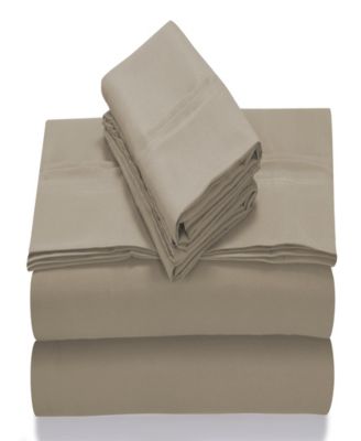 Super Soft Solid Easy-Care Extra Deep Pocket Sheet Set, California King