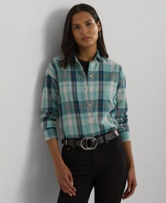 Lauren Ralph Lauren - Women's Cotton Plaid Shirt