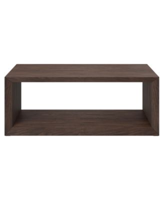 Osmond 48" Wide Rectangular Coffee Table in Alder Brown