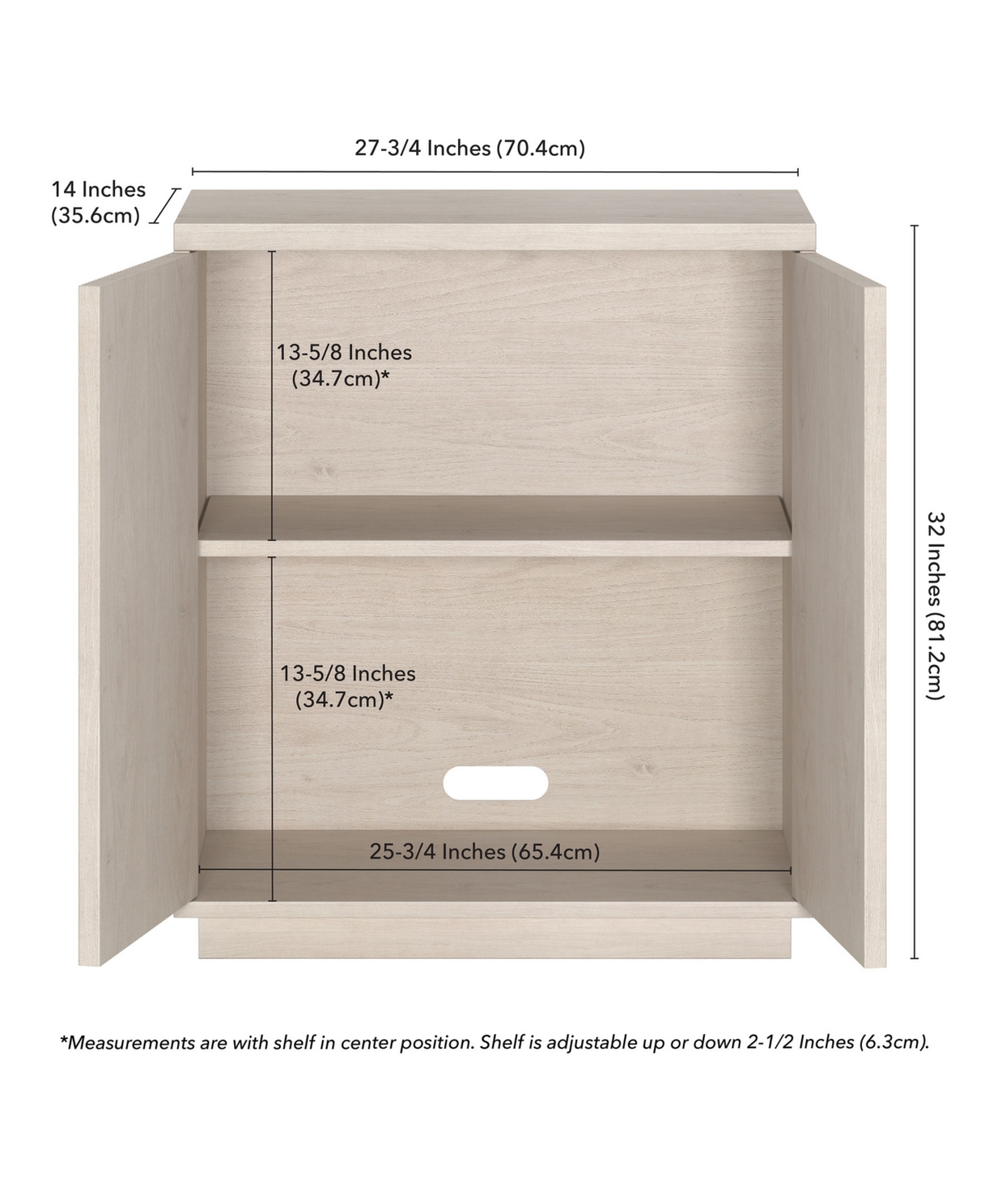 Hudson & Canal Alston 28" Wide Rectangular Accent Cabinet In Alder White In Alder White
