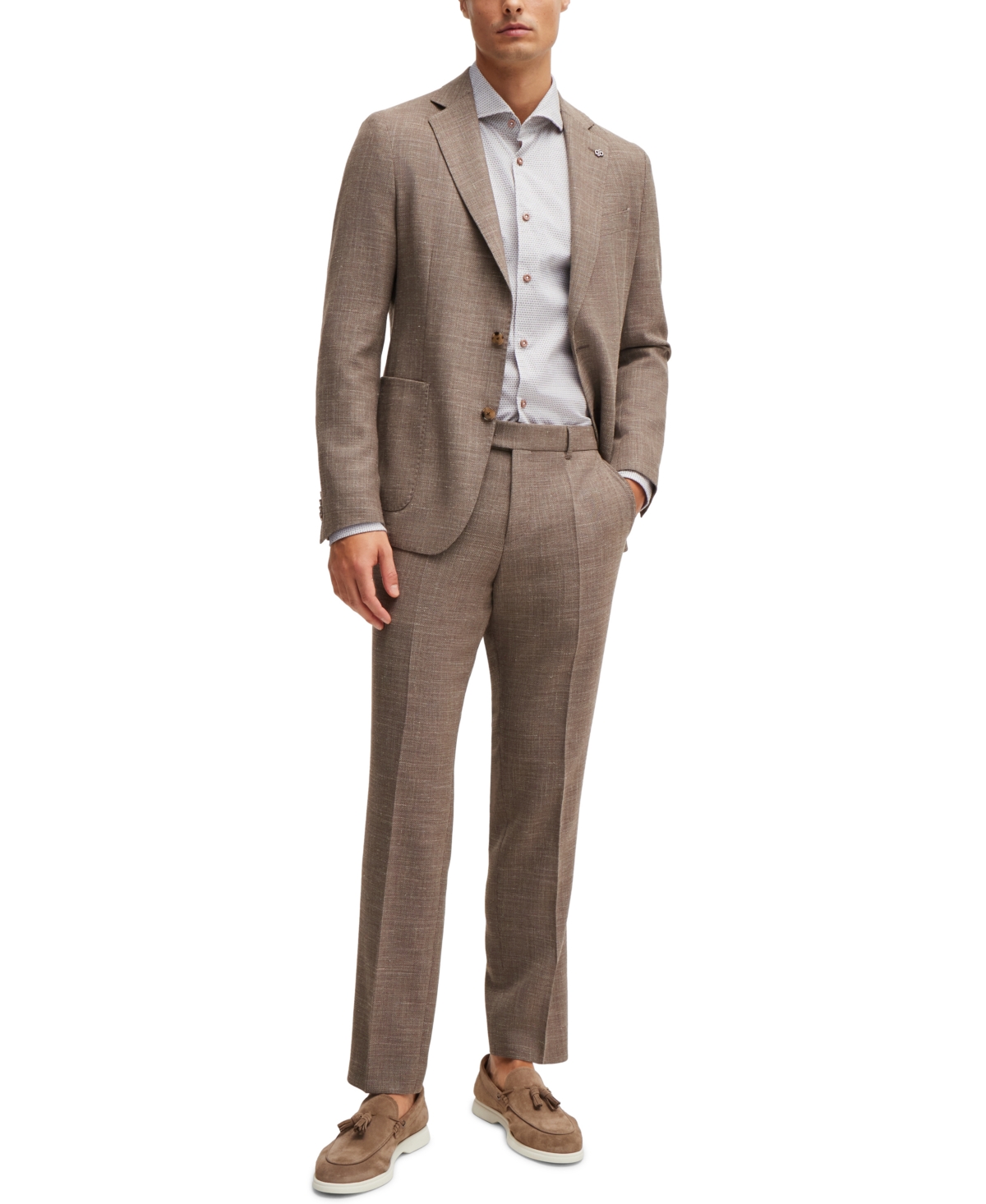 Boss by Hugo Boss Men's Casual-Fit Spread Collar Dress Shirt