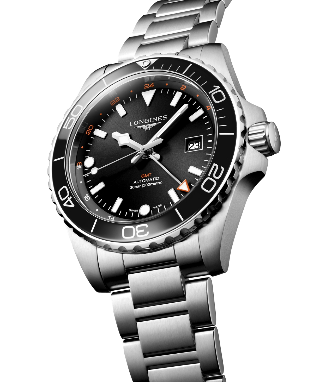 Longines Men's Swiss Automatic Hydroconquest Stainless Steel Steel Bracelet Watch 41mm In No Color