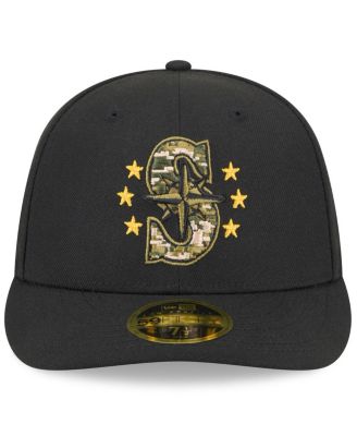 Men's Black Seattle Mariners 2024 Armed Forces Day Low Profile 59FIFTY Fitted Hat