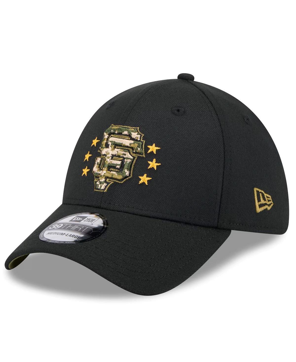 Shop New Era Men's Black San Francisco Giants 2024 Armed Forces Day 39thirty Flex Hat