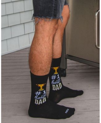 Men's 1 Dad Trophy Novelty Crew Sock