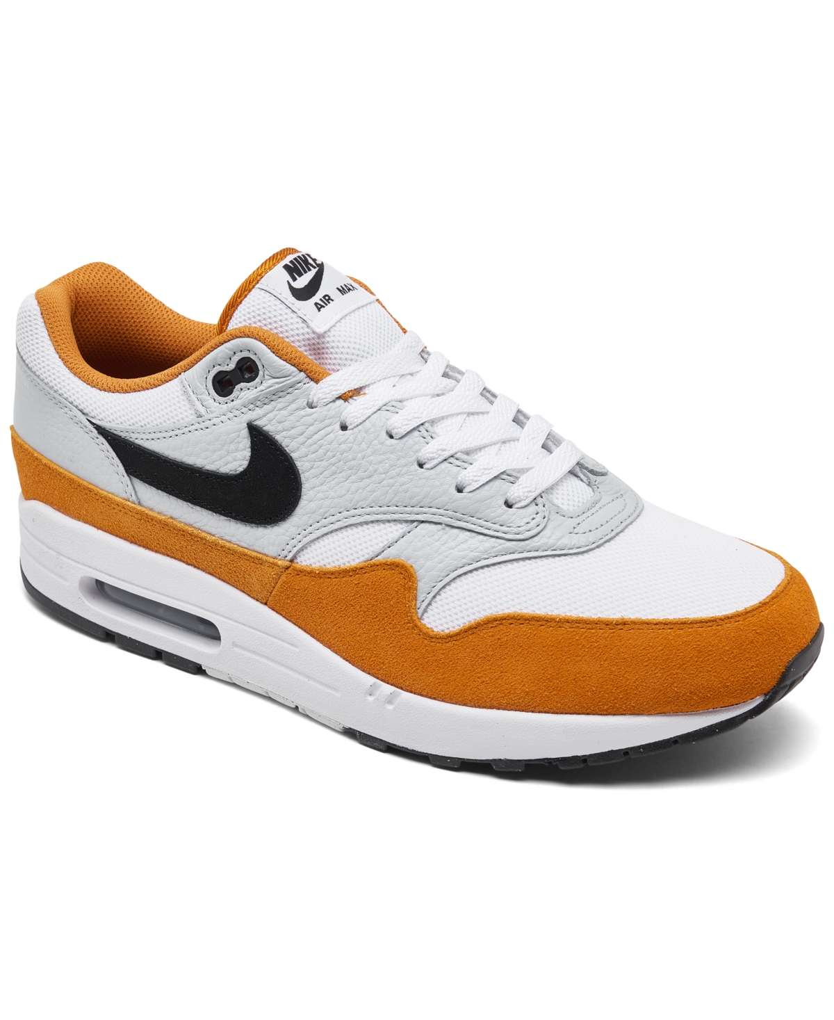 Men's Air Max 1 Casual Sneakers from Finish Line - White/Monarch