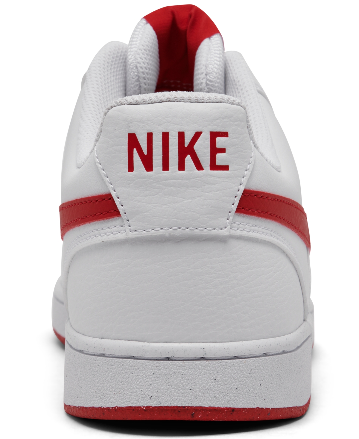 Shop Nike Men's Court Vision Low Next Nature Casual Sneakers From Finish Line In White,red