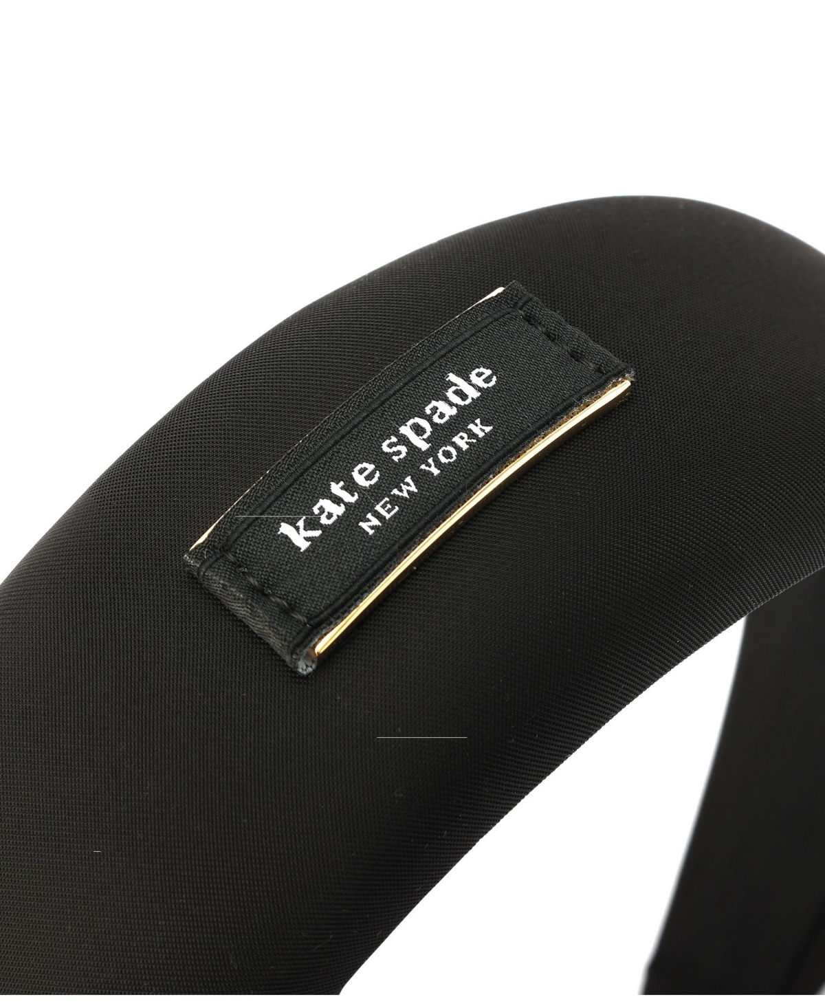 Shop Kate Spade Women's Sam Label Headband In Black