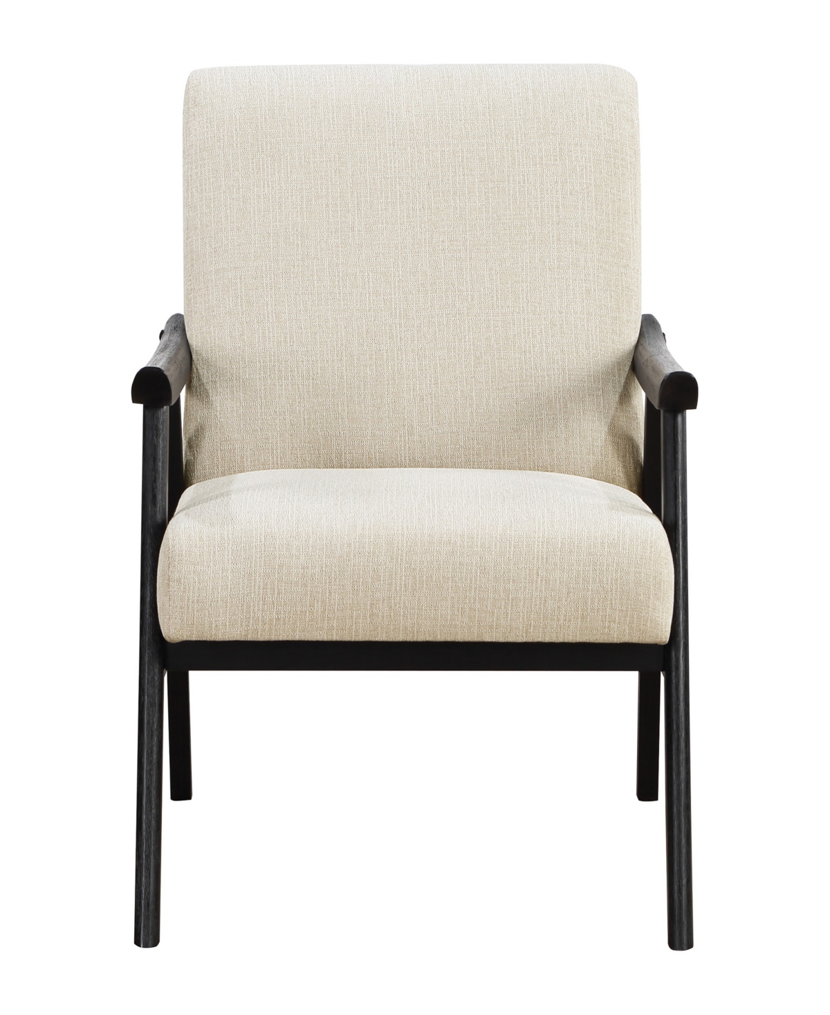 Shop Osp Home Furnishings Office Star Weldon Armchair In Linen Fabric With Black Finished Frame