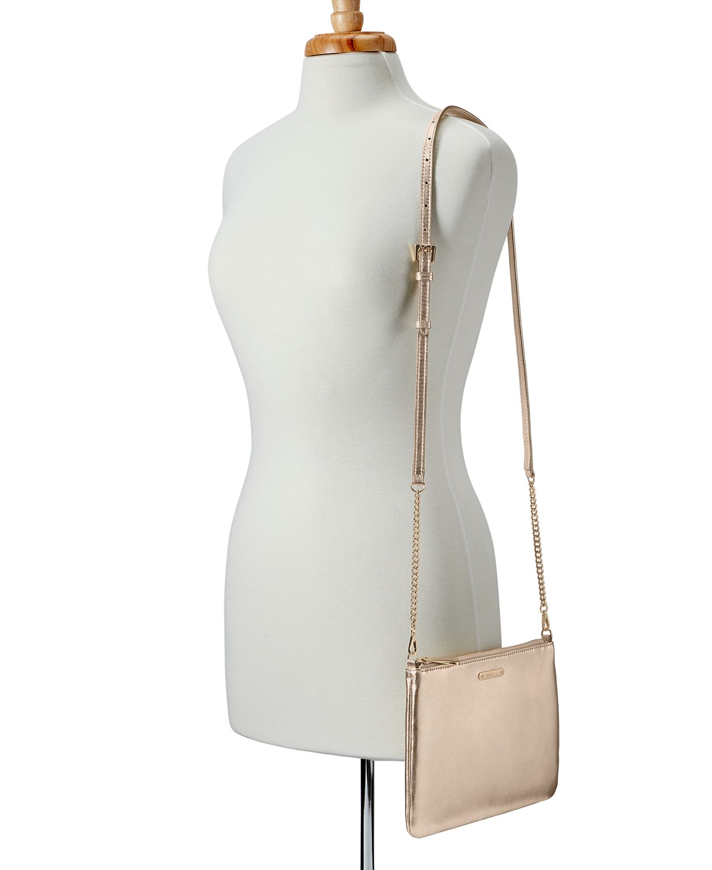 Женская сумка GiGi New York Chelsea Leather Crossbody, цвет: Белое золото — фото 3