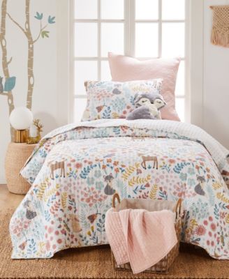 Levtex - Fancy Forest Reversible 3-Pc. Kids Quilts Set, Full/Queen