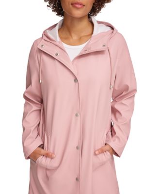 Women's Long Hooded Rain Coat