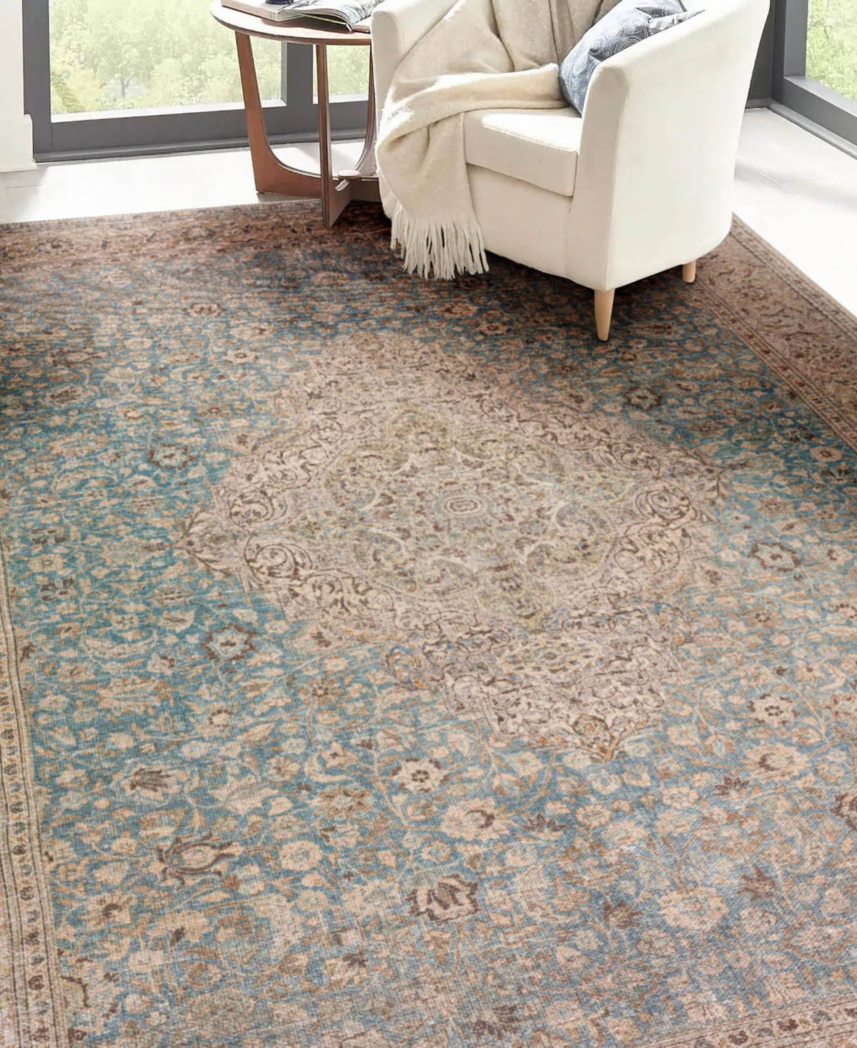 Dalyn Kars Ka12 5'x7'6 Area Rug In Aqua