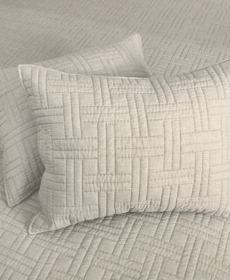 Melange Stitch Stitching 3-Pc. Quilt Set, Full/Queen