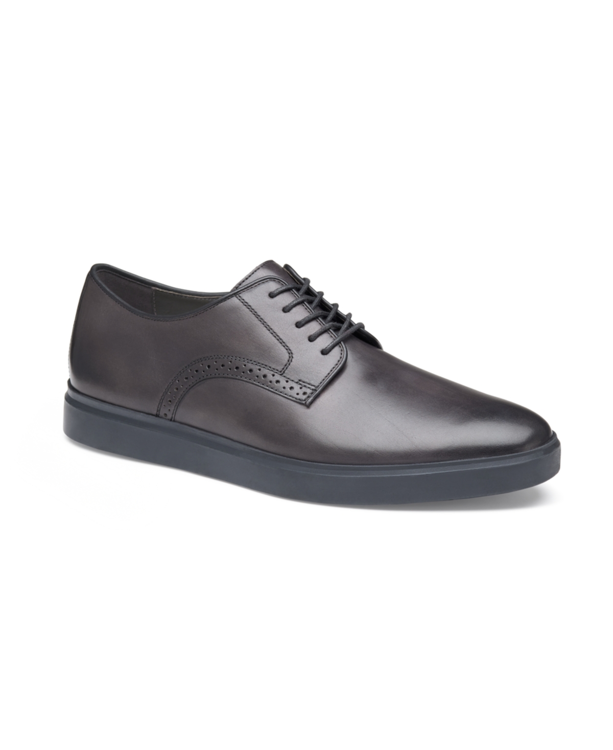Men's Brody Plain Toe Lace Up Dress Casual Shoes - Black