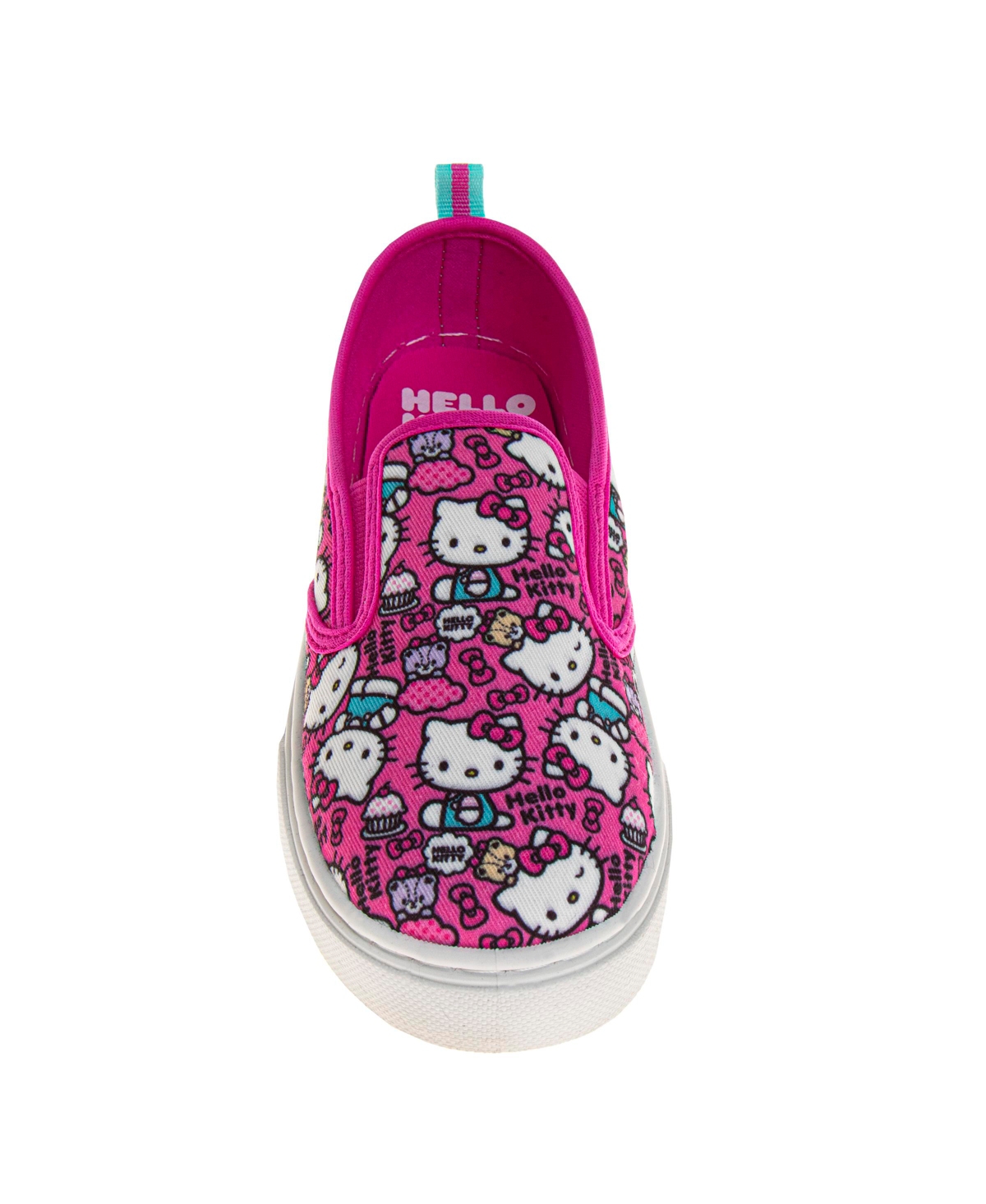 Hello Kitty Little And Big Girls Canvas Sneakers In Fuchsia