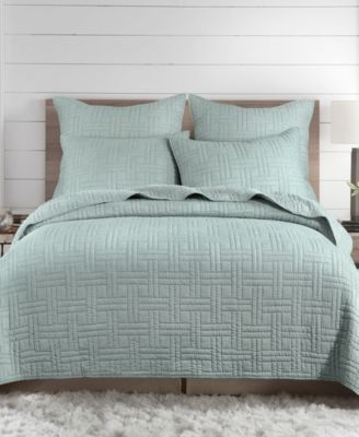 Home Melange Stitch Stitching 3-Pc. Quilt Set, King/California King