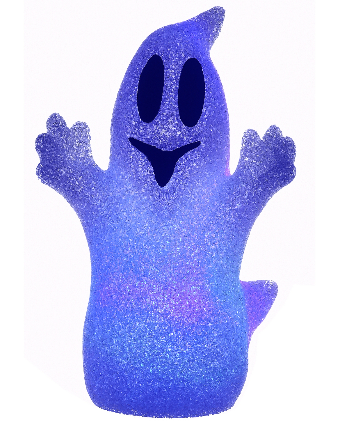 National Tree Company 9" White Ghost Decoration, Led Lights, Changes Color, Halloween Collection In White