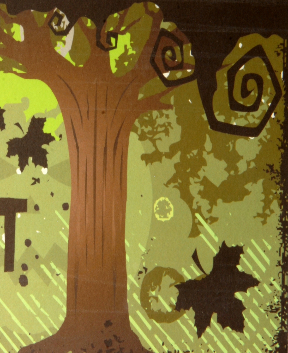 National Tree Company 4" Trick Or Treat Hanging Wall Decoration, Halloween Collection In Green