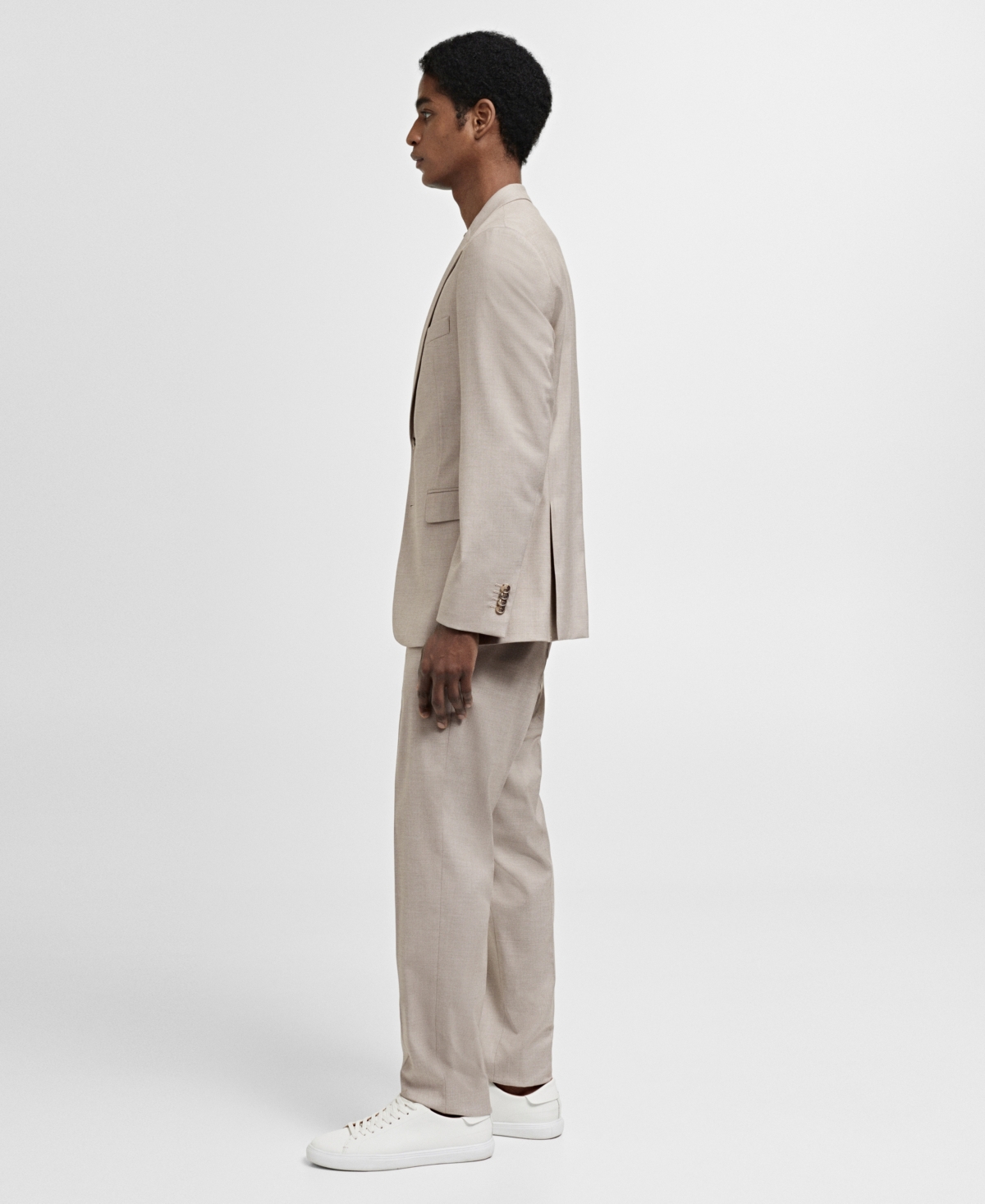 Mango Men's Stretch Fabric Slim-Fit Suit Blazer