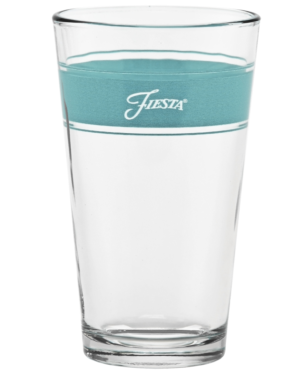 Shop Fiesta Coastal Blues Frame 16-ounce Tapered Cooler Glass Set Of 4 In Sky