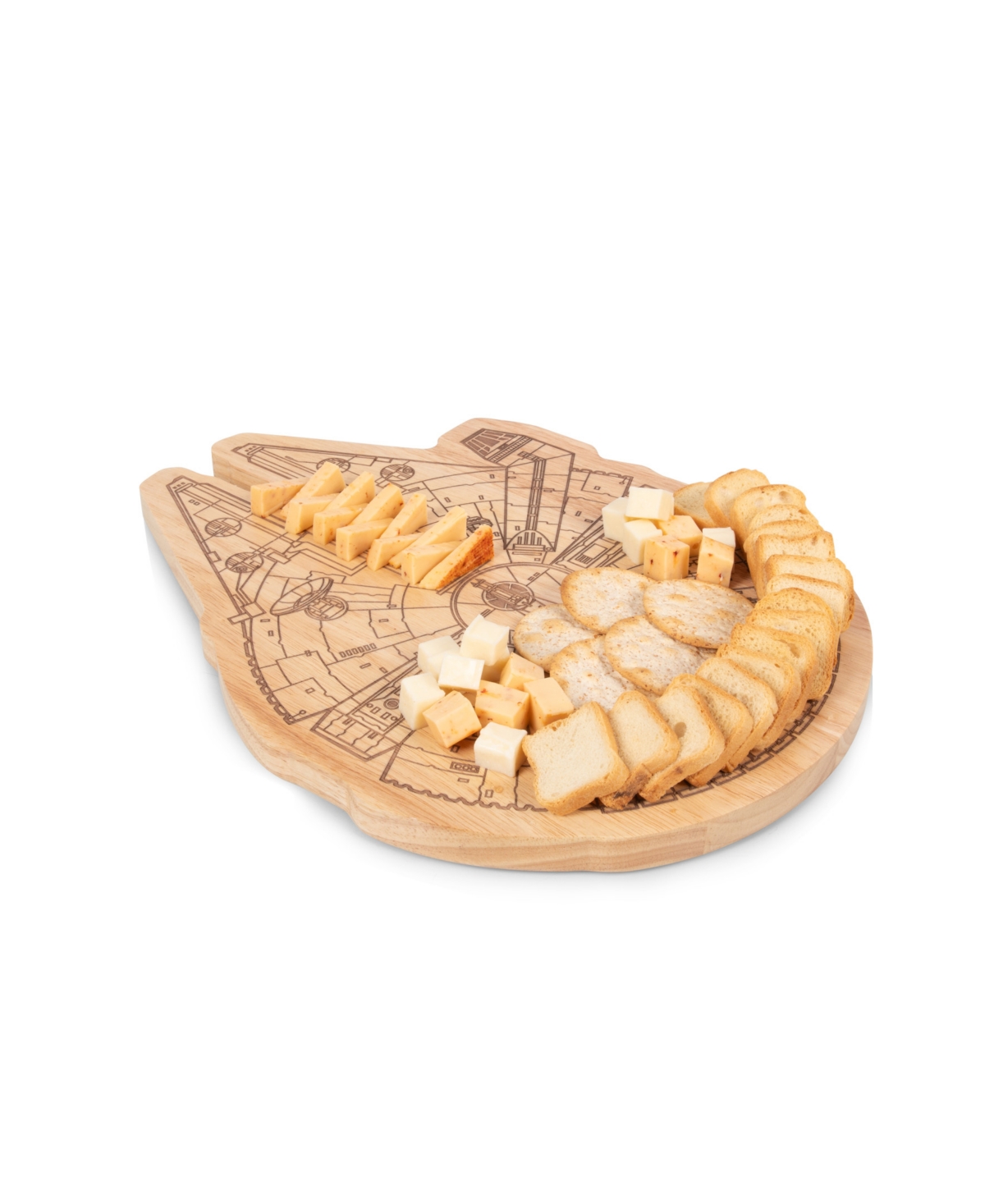 Toscana Star Wars Millennium Falcon 16" Serving Board In Brown