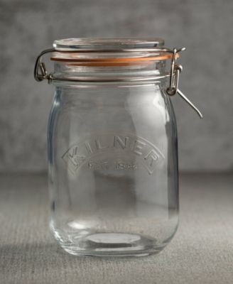 Set of 3 Round Clip Top Jars