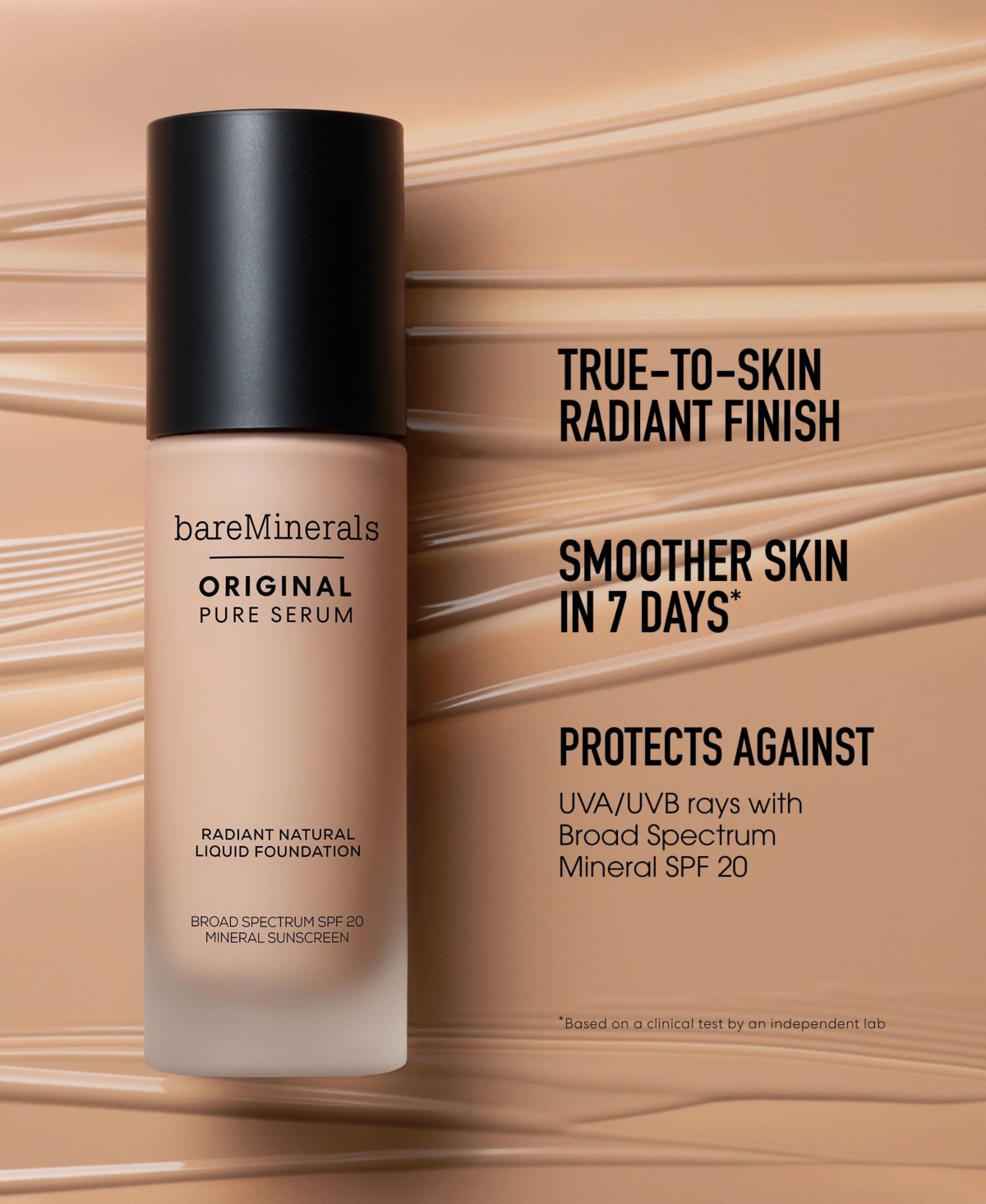bareMinerals Original Pure Serum Radiant Liquid Foundation Spf 20 - Deep Neutral 5