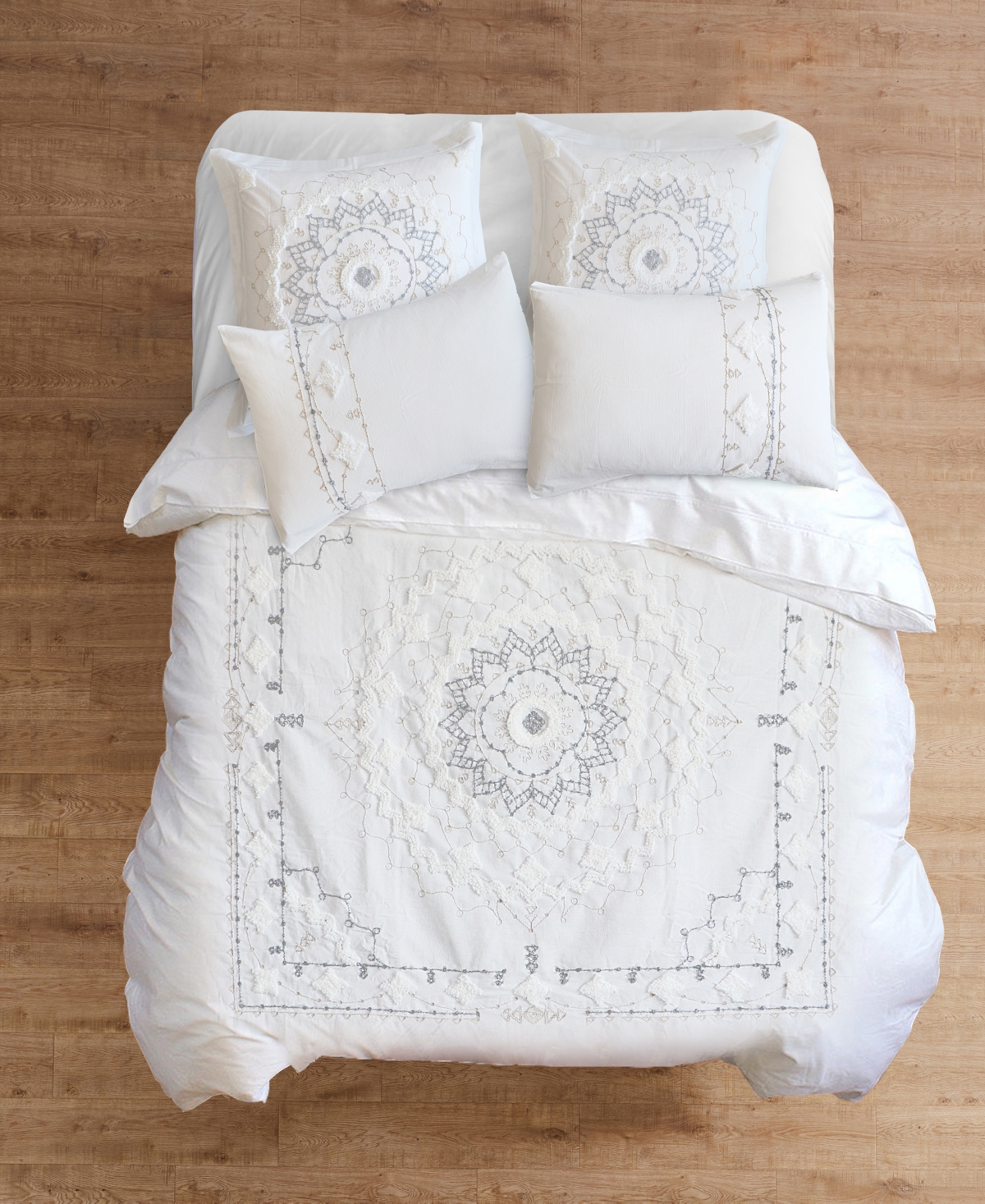 Levtex Harleson Medallion Embroidered 2-pc. Comforter Set, Twin/twin Xl In White