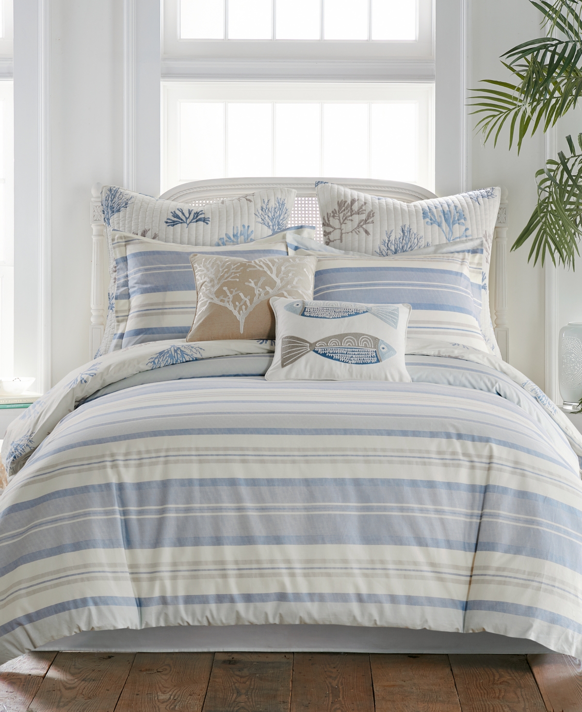 Levtex Ipanema Reversible 2-pc. Duvet Cover Set, Twin/twin Xl In Blue