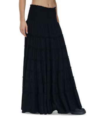 Frye - Women's Smocked-Waist Tiered Maxi Skirt