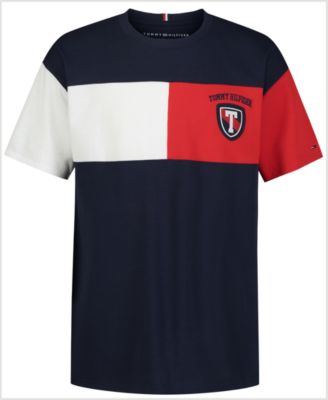 Tommy Hilfiger - Big Boys Crest Colorblocked Embroidered Logo Graphic T-Shirt