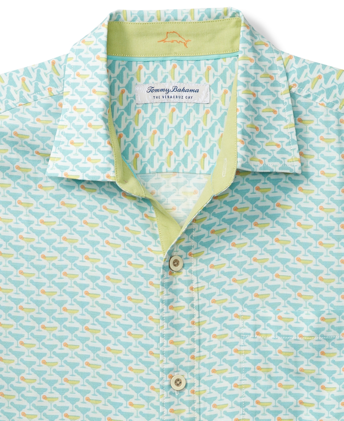 Tommy Bahama Men's Veracruz Cocktail Mixer Short Sleeve Button-Front Shirt
