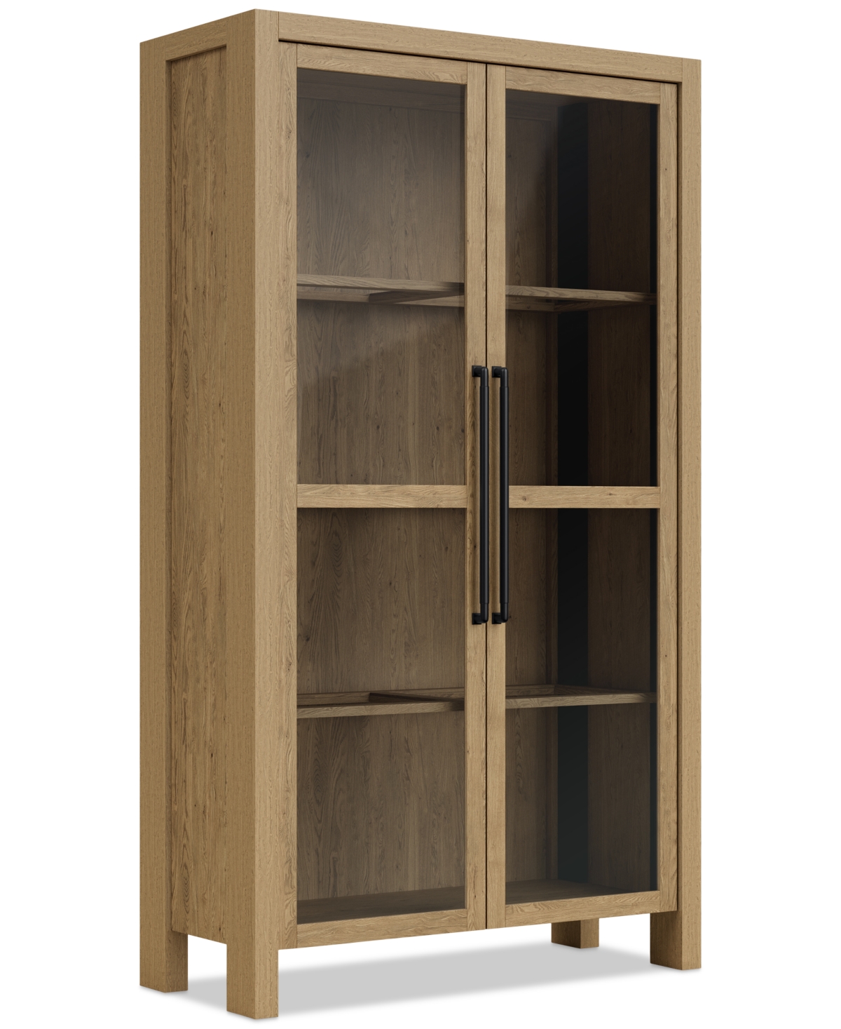 Macy's Davie Display Cabinet In Pale Oak