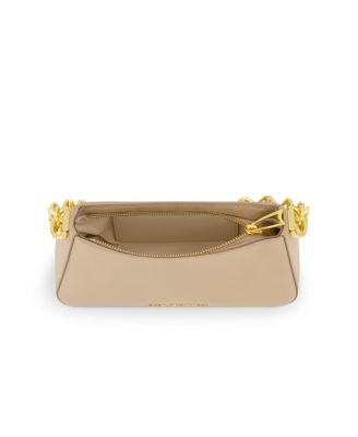 Nappa Leather Gold Strap Shoulder Bag