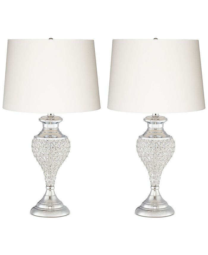 Kathy Ireland - Pacific Coast Glitz and Glam Two Pack Table Lamp