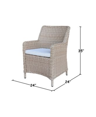 Outdoor Wicker Patio Dining Chair with Cushion