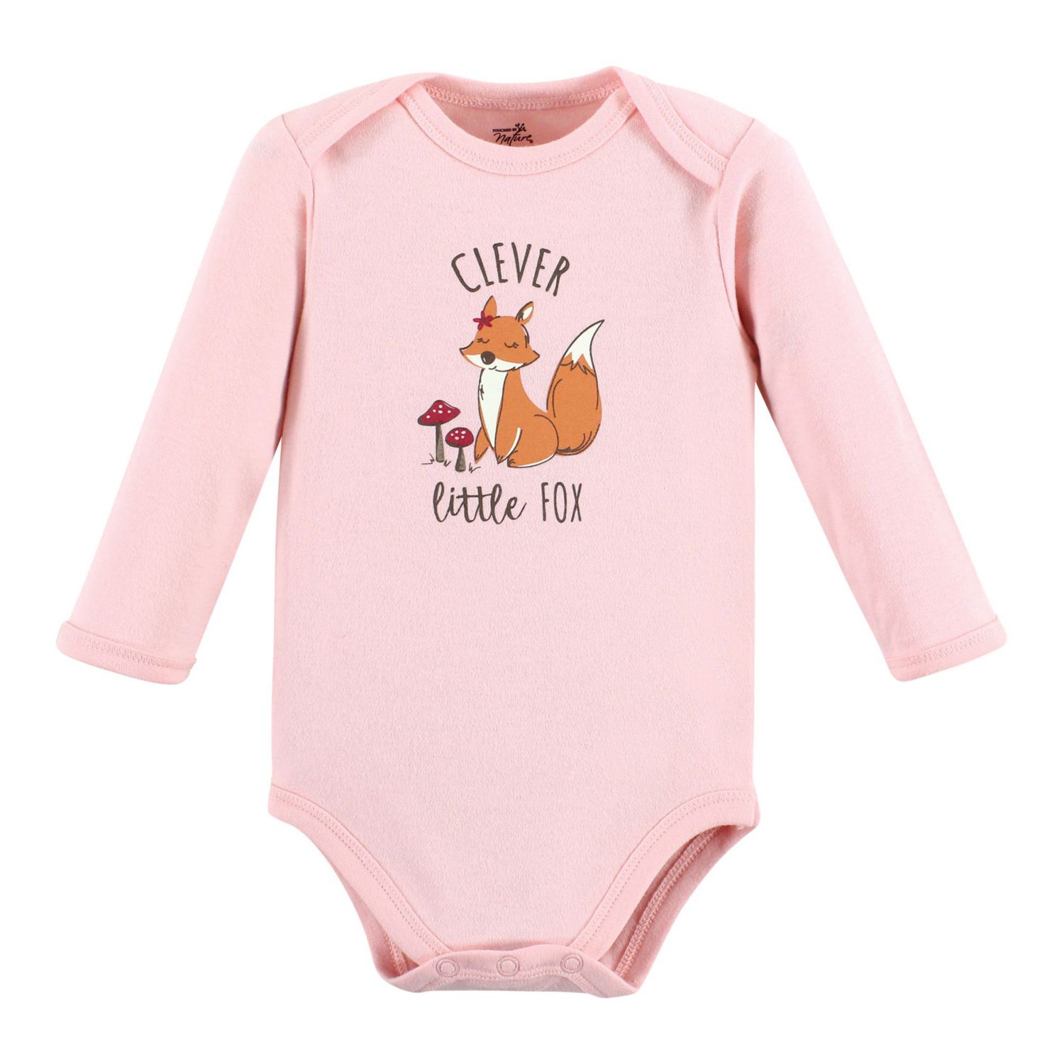 Baby Girls 3Pk Long Sleeve Natural Bodysuits
