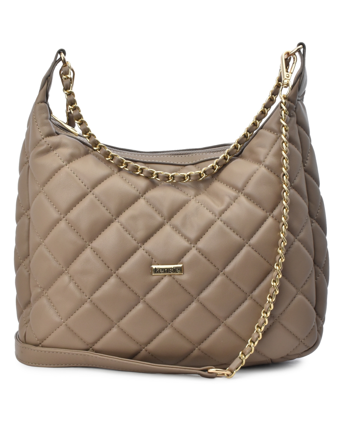 Kensie Nicole Quilted Crossbody Bag - Taupe | Smart Closet